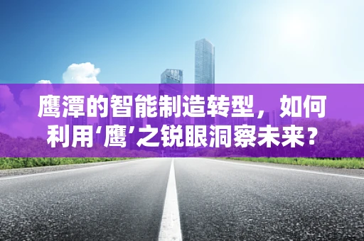鹰潭的智能制造转型，如何利用‘鹰’之锐眼洞察未来？