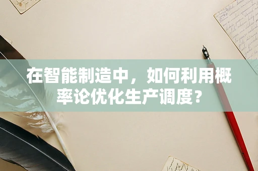 在智能制造中，如何利用概率论优化生产调度？