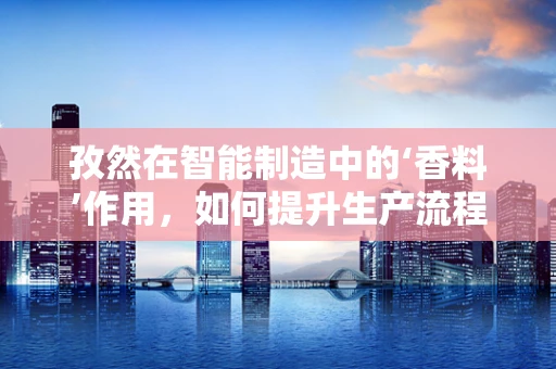 孜然在智能制造中的‘香料’作用，如何提升生产流程的‘调味’效果？