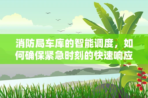 消防局车库的智能调度，如何确保紧急时刻的快速响应？