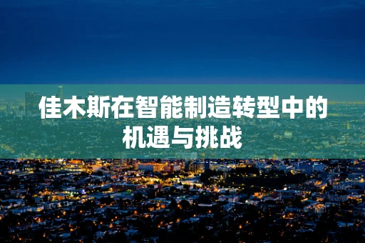 佳木斯在智能制造转型中的机遇与挑战