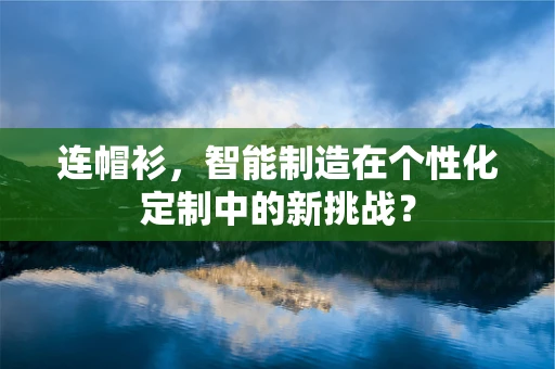连帽衫，智能制造在个性化定制中的新挑战？