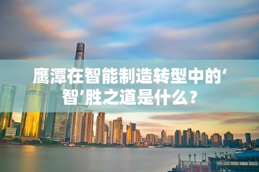 鹰潭在智能制造转型中的‘智’胜之道是什么？