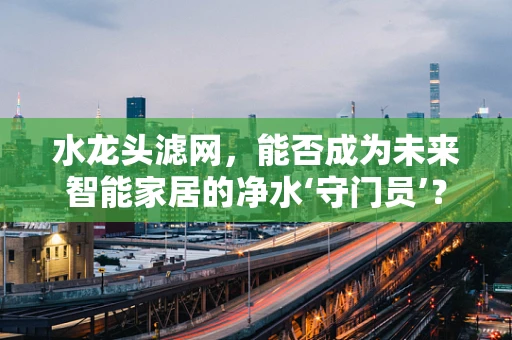 水龙头滤网，能否成为未来智能家居的净水‘守门员’？