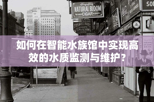 如何在智能水族馆中实现高效的水质监测与维护？