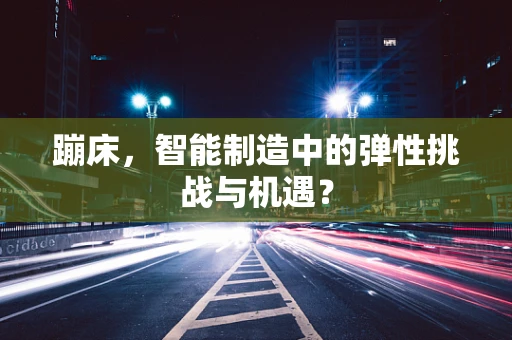 蹦床，智能制造中的弹性挑战与机遇？