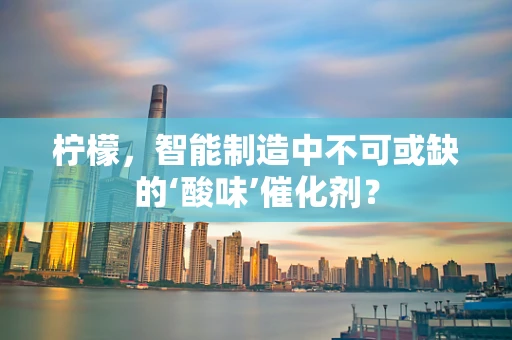 柠檬，智能制造中不可或缺的‘酸味’催化剂？