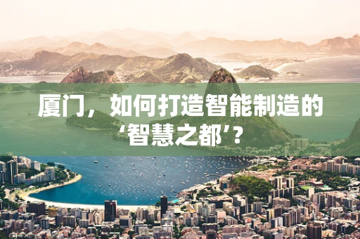 厦门，如何打造智能制造的‘智慧之都’？