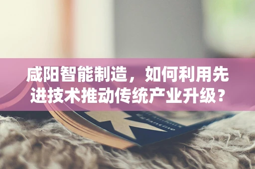咸阳智能制造，如何利用先进技术推动传统产业升级？