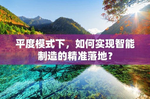 平度模式下，如何实现智能制造的精准落地？