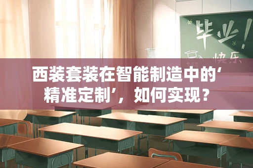 西装套装在智能制造中的‘精准定制’，如何实现？