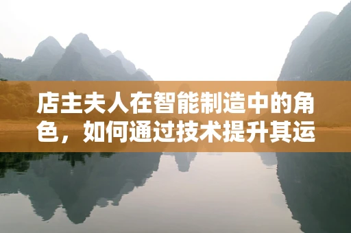 店主夫人在智能制造中的角色，如何通过技术提升其运营效率？