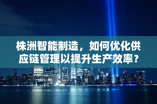 株洲智能制造，如何优化供应链管理以提升生产效率？