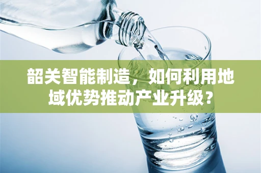 韶关智能制造，如何利用地域优势推动产业升级？