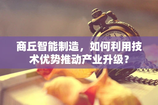 商丘智能制造，如何利用技术优势推动产业升级？