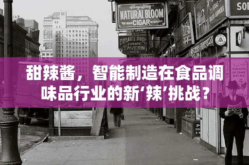 甜辣酱，智能制造在食品调味品行业的新‘辣’挑战？