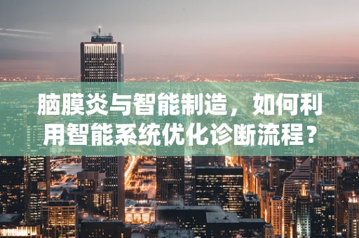 脑膜炎与智能制造，如何利用智能系统优化诊断流程？