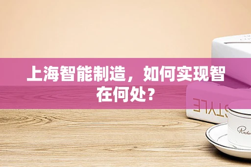 上海智能制造，如何实现智在何处？