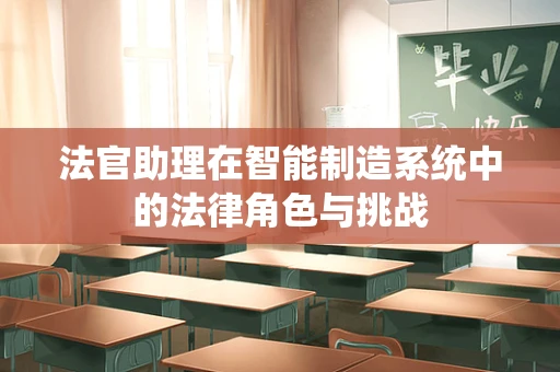 法官助理在智能制造系统中的法律角色与挑战