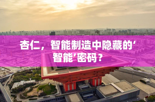 杏仁，智能制造中隐藏的‘智能’密码？