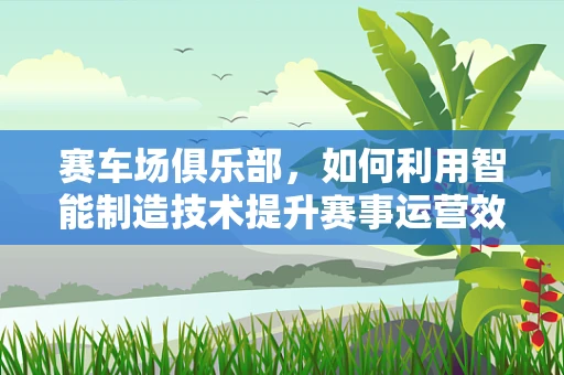 赛车场俱乐部，如何利用智能制造技术提升赛事运营效率？