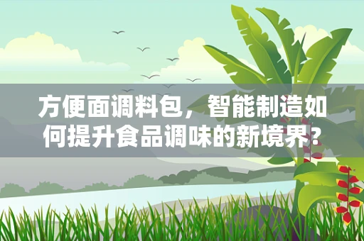 方便面调料包，智能制造如何提升食品调味的新境界？
