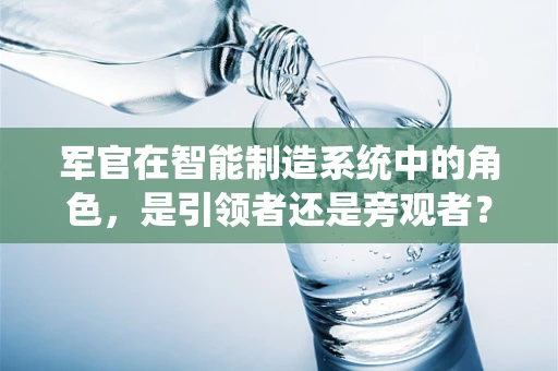 军官在智能制造系统中的角色，是引领者还是旁观者？