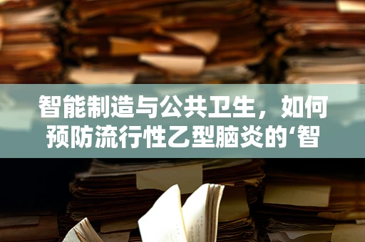 智能制造与公共卫生，如何预防流行性乙型脑炎的‘智能’之策？