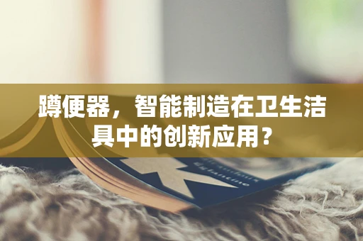 蹲便器，智能制造在卫生洁具中的创新应用？