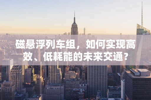 磁悬浮列车组，如何实现高效、低耗能的未来交通？