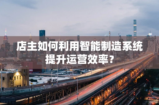 店主如何利用智能制造系统提升运营效率？