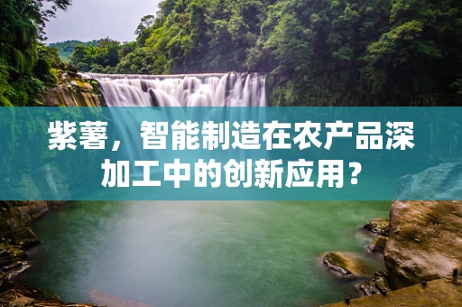 紫薯，智能制造在农产品深加工中的创新应用？