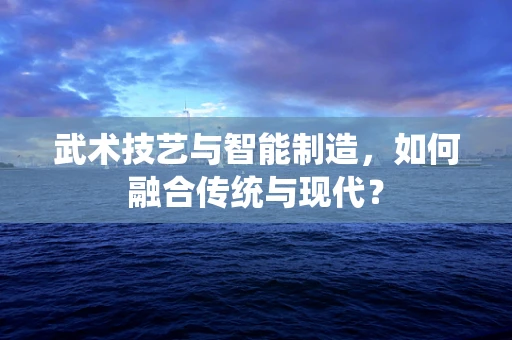 武术技艺与智能制造，如何融合传统与现代？