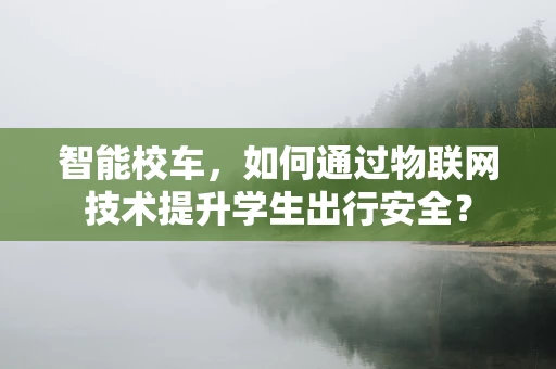 智能校车，如何通过物联网技术提升学生出行安全？