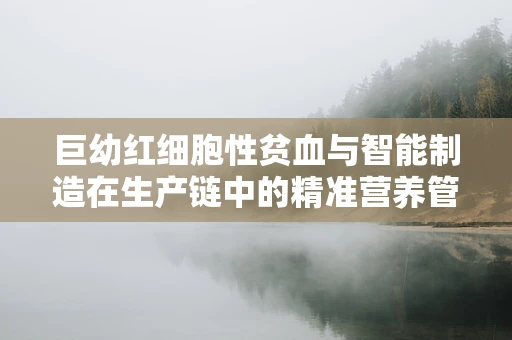 巨幼红细胞性贫血与智能制造在生产链中的精准营养管理