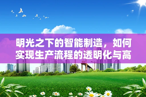 明光之下的智能制造，如何实现生产流程的透明化与高效管理？