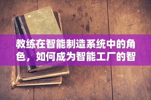 教练在智能制造系统中的角色，如何成为智能工厂的智慧导师？