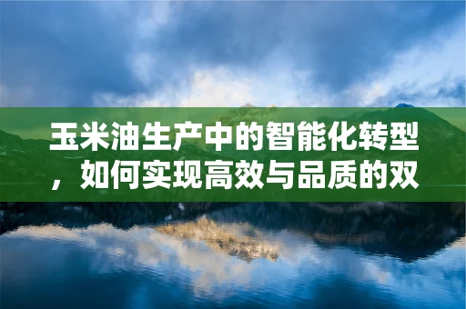玉米油生产中的智能化转型，如何实现高效与品质的双重飞跃？