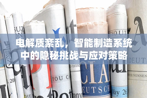 电解质紊乱，智能制造系统中的隐秘挑战与应对策略