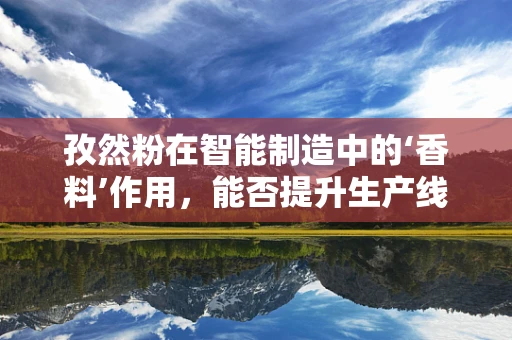 孜然粉在智能制造中的‘香料’作用，能否提升生产线的‘调味’效率？