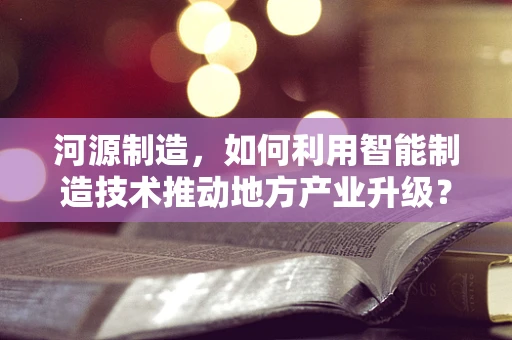 河源制造，如何利用智能制造技术推动地方产业升级？