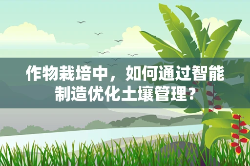 作物栽培中，如何通过智能制造优化土壤管理？