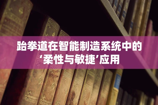 跆拳道在智能制造系统中的‘柔性与敏捷’应用