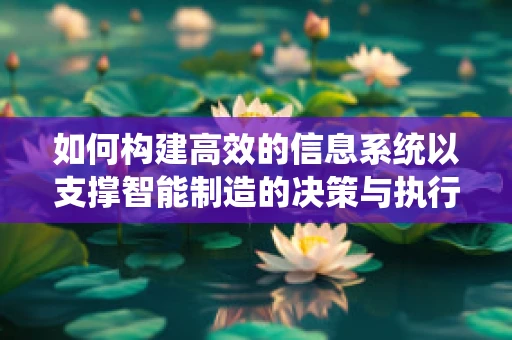如何构建高效的信息系统以支撑智能制造的决策与执行？