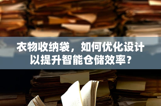 衣物收纳袋，如何优化设计以提升智能仓储效率？
