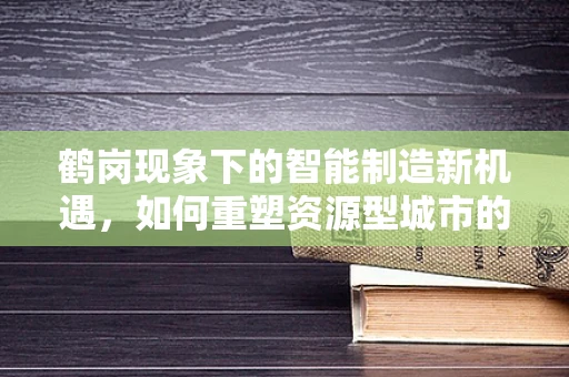 鹤岗现象下的智能制造新机遇，如何重塑资源型城市的经济活力？