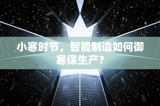 小寒时节，智能制造如何御寒保生产？