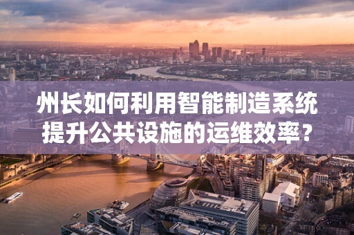 州长如何利用智能制造系统提升公共设施的运维效率？