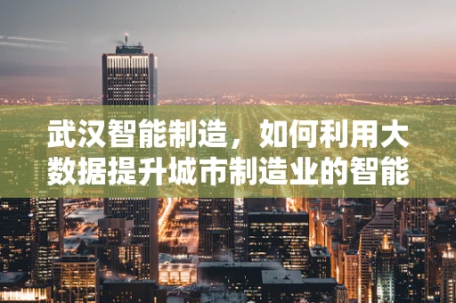武汉智能制造，如何利用大数据提升城市制造业的智能化水平？