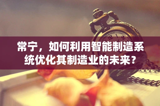 常宁，如何利用智能制造系统优化其制造业的未来？